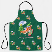 Ein Chili frohe Weihnachten unter Sonnenschirm und Schürze (Vorderseite)