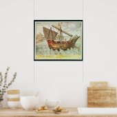 Ein chinesischer Junk Poster (Küche)