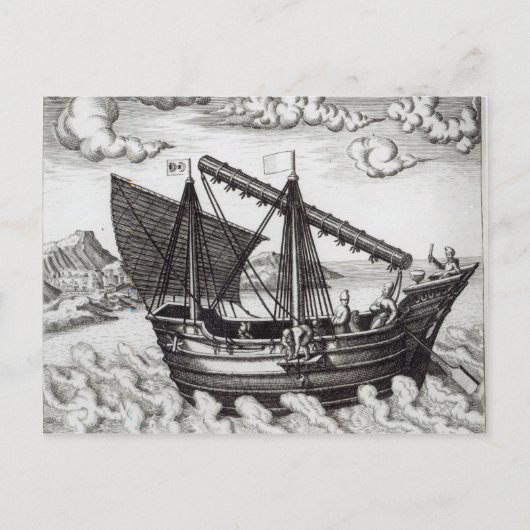 Ein chinesischer Junk Postkarte (Vorderseite)