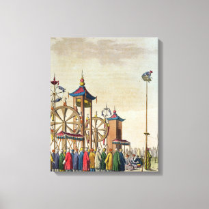 Ein chinesischer Zirkus, Illustration von 'Le Leinwanddruck