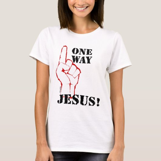 Ein christlicher Geschenkentwurf Weise Jesuss T-Shirt (Vorderseite)