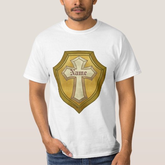 Ein Christlicher Kreuzschild T-Shirt (Vorderseite)