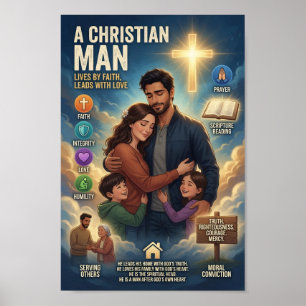 Ein christlicher Mann Poster