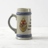 Ein Christliches Wappen Bierglas (Links)