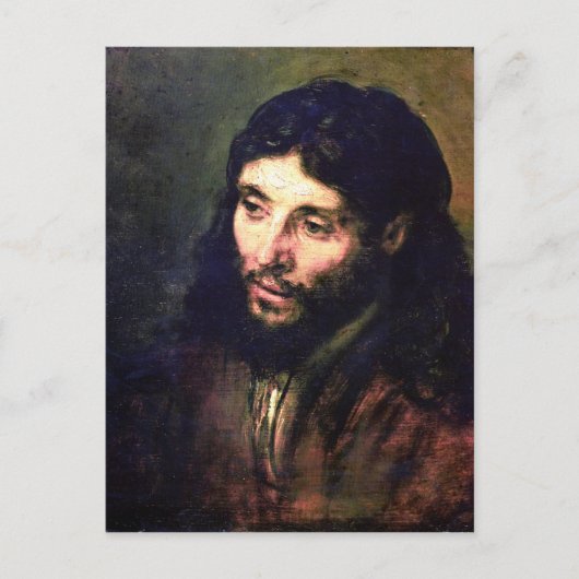 Ein Christus nach dem Leben von Rembrandt Postkarte (Vorderseite)