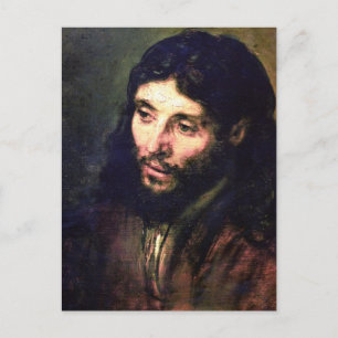 Ein Christus nach dem Leben von Rembrandt Postkarte