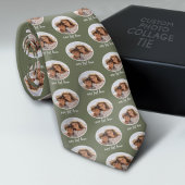 Ein Circle Foto mit Text - grau grün Krawatte