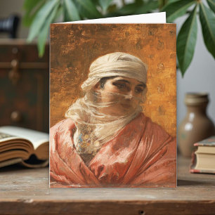 Ein Cirkassian von Frederick Arthur Bridgman, Art Karte