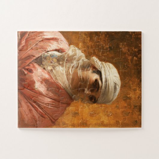 Ein Cirkassian von Frederick Arthur Bridgman, Art Puzzle (Horizontal)