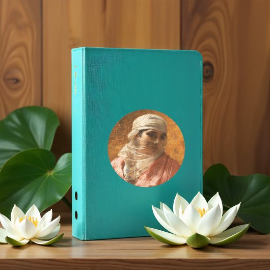 Ein Cirkassian von Frederick Arthur Bridgman, Art Runder Aufkleber