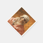 Ein Cirkassian von Frederick Arthur Bridgman, Art Serviette (Ecke)