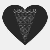 Ein cleverer Pi-Slice Herz-Aufkleber (Vorderseite)