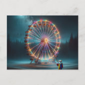 Ein Clown begrüßt Postkarte (Vorderseite)