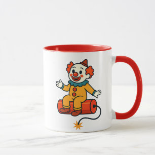 Ein Clown, bereit zum Springen Tasse