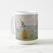 Ein Clown-Hutsegler Kaffeetasse (Vorderseite Links)