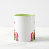 Ein Clown in Erbsenanzug und eine passende Hose. Tasse (Zentrum)