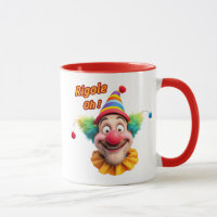 Ein Clown und ein Wortspiel.