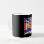 Ein Clown wählen Erwarten eines Zirkus Kaffeetasse (Vorderseite Links)