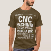 Ein CNC-Machinist zu sein ist einfach Premium T-Shirt (Vorderseite)