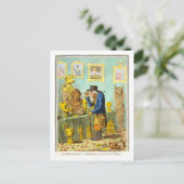 Ein Cognocenti, der darüber nachdenkt Postkarte (Stehend Vorderseite)