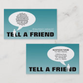 ein Comic für Freundschaftswerbung Empfehlungskarte (Vorne/Hinten)