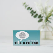 ein Comic für Freundschaftswerbung Empfehlungskarte (Stehend Vorderseite)