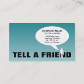 ein Comic für Freundschaftswerbung Empfehlungskarte (Rückseite)