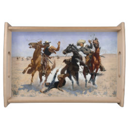 Ein Comrade Remington Fine Art Serviertablett