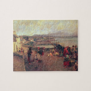 Ein Connemara Dorf - die Weise zum Hafen, 1898 Puzzle