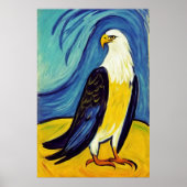 Ein cooler Adler | AI Art Poster (Vorne)
