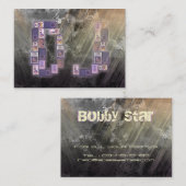 Ein cooler DJ-Stapel von Lautsprecher businesscard Visitenkarte (Vorne/Hinten)