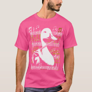 Ein Cooler Duck, der Musik auf einem Flutstück spi T-Shirt