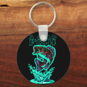 ein cooler Fisch Schlüsselanhänger (Vorderseite)