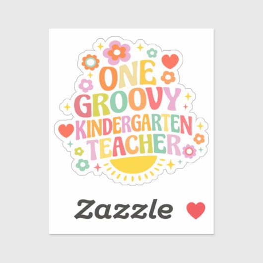 Ein cooler Kindergartenlehrer Aufkleber (Blatt)