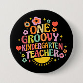 Ein cooler Kindergartenlehrer Button (Vorderseite)
