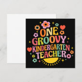 Ein cooler Kindergartenlehrer Einladung (Vorne/Hinten)