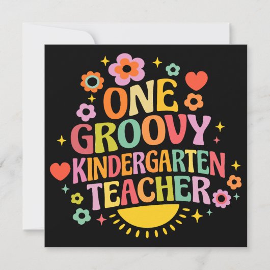 Ein cooler Kindergartenlehrer Einladung (Vorderseite)