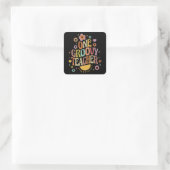 Ein cooler Lehrer Quadratischer Aufkleber (Tasche)