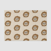 Ein Cooler Löwe mit Sonnenbrille Seidenpapier (Vorderseite)