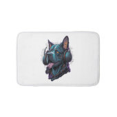 Ein cooler Musikhund Badematte (Vorderseite)