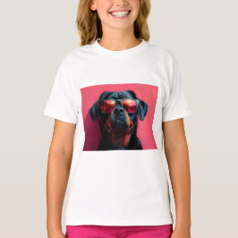 Ein cooler Rottweiler mit Sonnenbrille T-Shirt