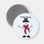 Ein Cooler Schneemann Magnet (Vorderseite/Rückseite)