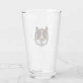 Ein Cooler Tanuki mit Verzierter Sonnenbrille Glas (Rückseite)