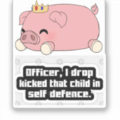 Ein cooler Technoblade-Aufkleber Aufkleber (Vorderseite)