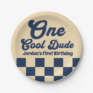 Ein Cooler Typ Junge 1. Geburtstag Party Pappteller