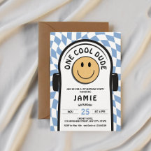 Ein Cooler Typ Retro-Skateboard 1. Geburtstag