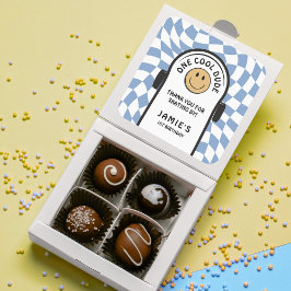 Ein Cooler Typ Skateboard 1. Geburtstag DANKE Quadratischer Aufkleber