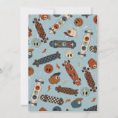 Ein Cooler Typ Skateboard Geburtstag Einladung (Rückseite)