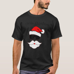 Ein Cooler Weihnachtsmann mit schwarzer Sonnenbril T-Shirt