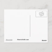 Ein Cooles, aus Zebra bestehendes, rotes Weiß und  Postkarte (Rückseite)